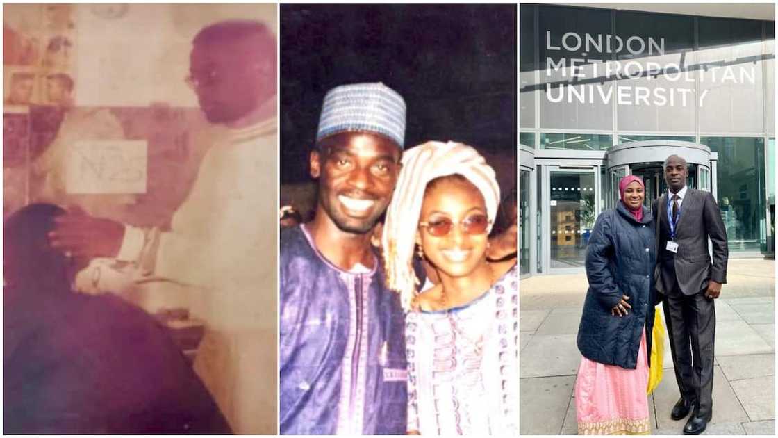 Photos of Nigerian man who was once a barber charging N25 go viral, he now has PhD from UK university Photos of Nigerian man who was once a barber charging N25 go viral, he now has PhD from UK university