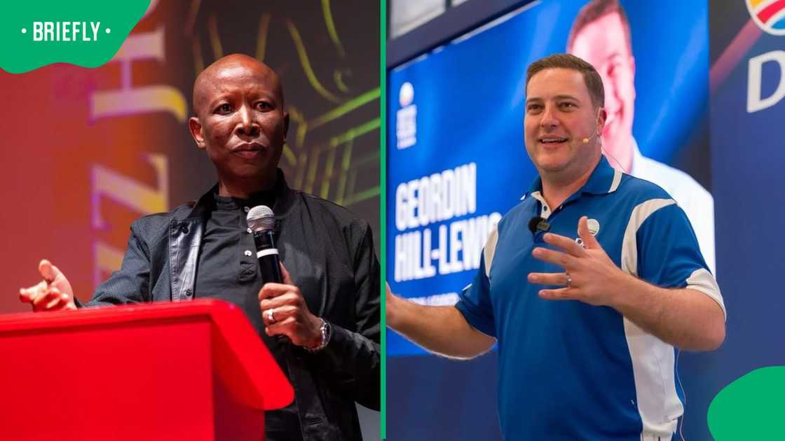 EFF leader Julius Malema slammed Democratic Alliance leader Geordin Hill-Lewis during the Joburg Debate