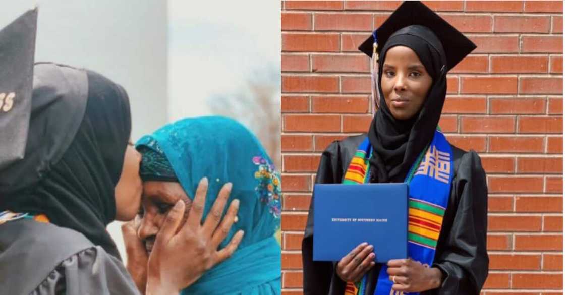 Former refugee born during civil war becomes 1st person to graduate in her family Former refugee born during civil war becomes 1st person to graduate in her family