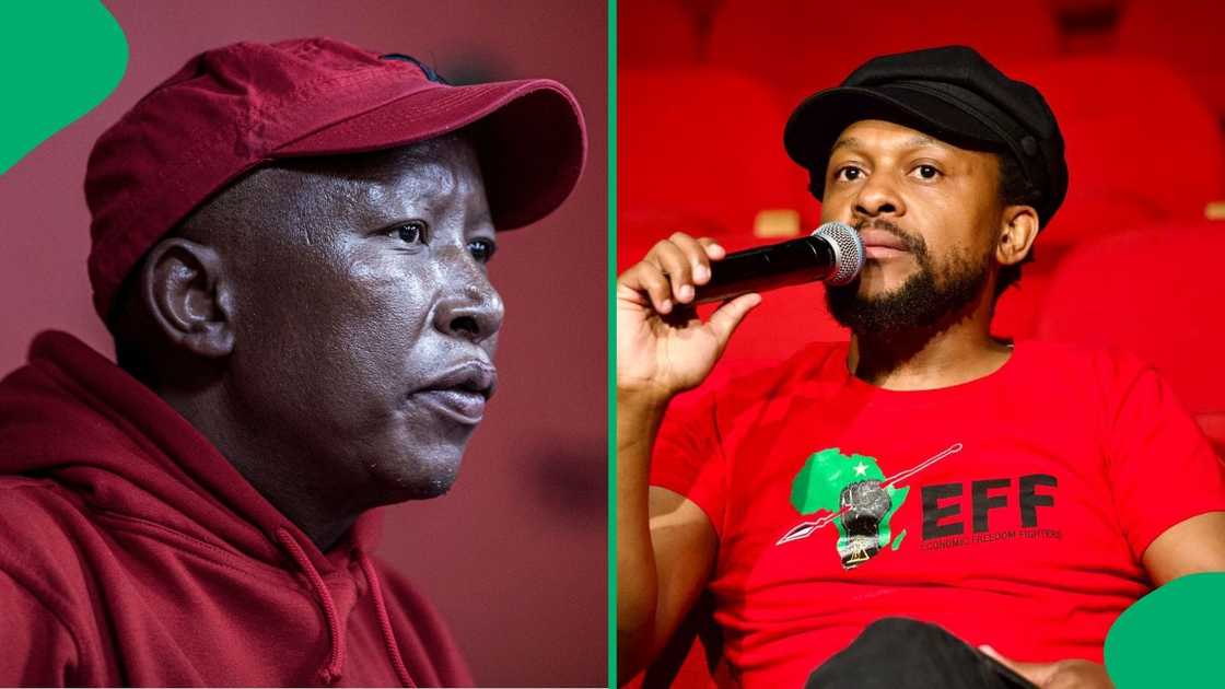 EFF president Julius Malema said Mbuyiseni Ndlozi is not at the party's National People's Assembly