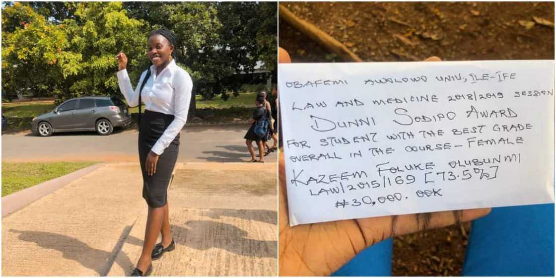Overall best female law student celebrated, gets N30k as reward for her amazing achievement Overall best female law student celebrated, gets N30k as reward for her amazing achievement