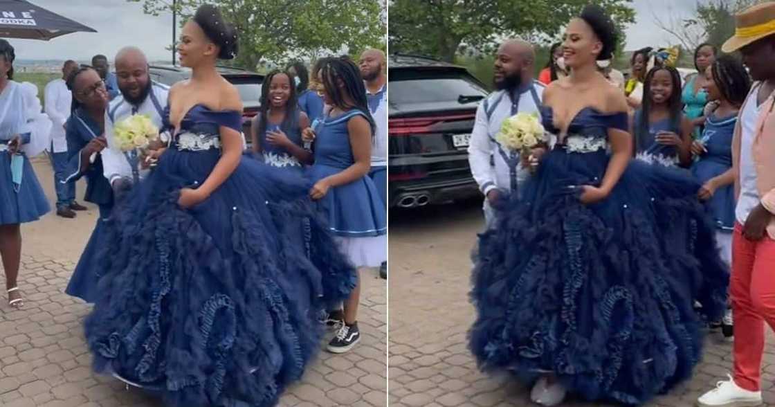 wedding, bride, viral, video, sister, family, makoti, groom, gown, frock, blue, colours wedding, bride, viral, video, sister, family, makoti, groom, gown, frock, blue, colours