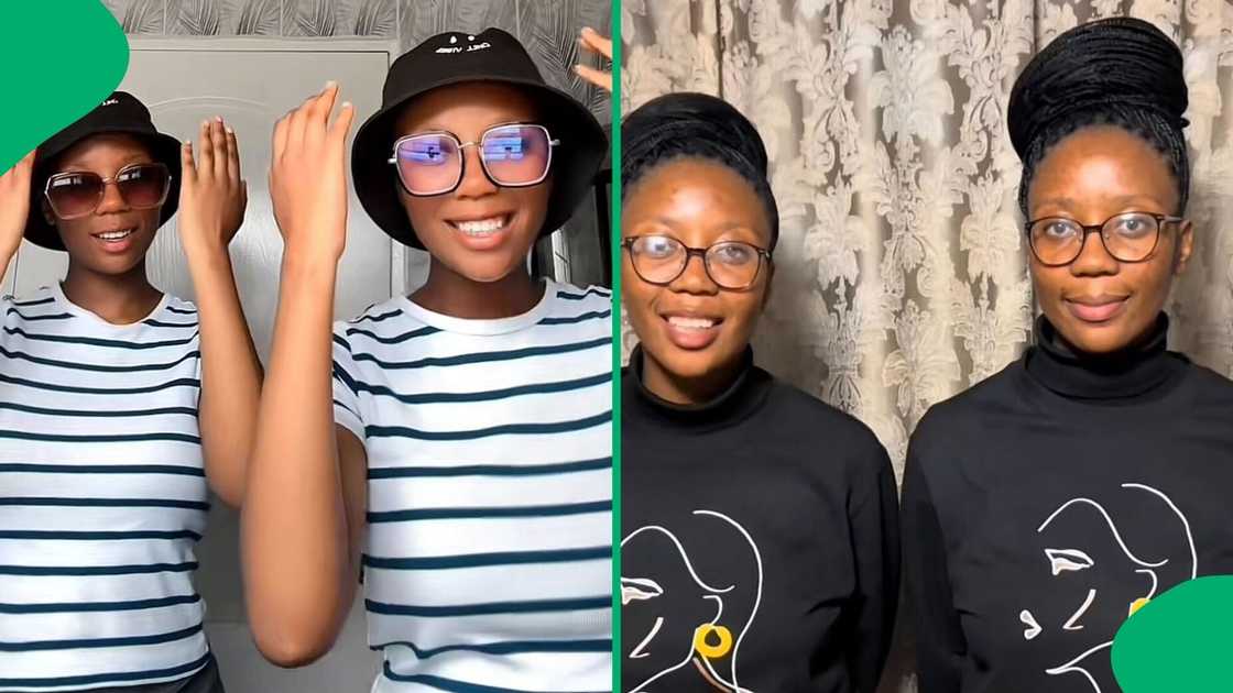 A TikTok video shows South African sisters singing, leaving peeps amazed by their resemblance to Andile Ngidi.