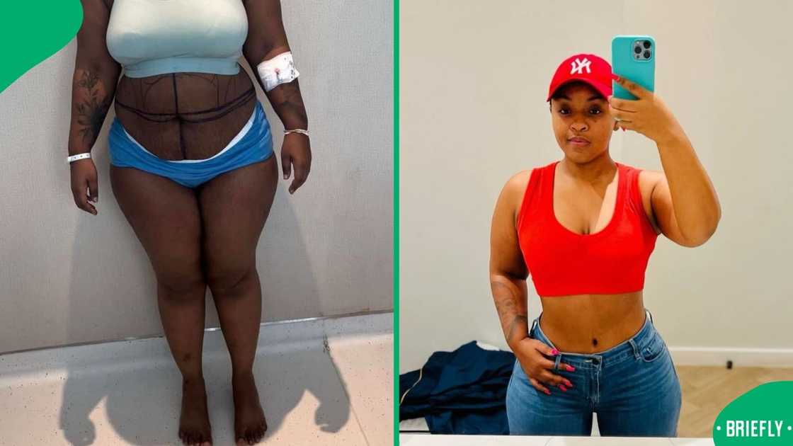 Gogo Skhotheni shared how much she spent on her body transformation