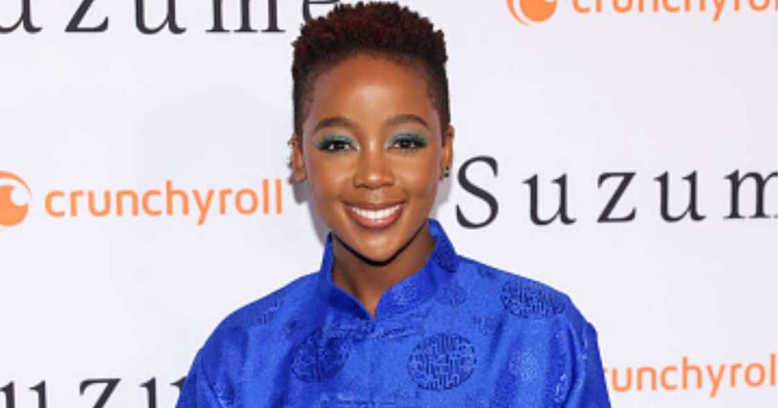 Thuso Mbedu shared a picture of her Gris Dior campaign. Thuso Mbedu shared a picture of her Gris Dior campaign.