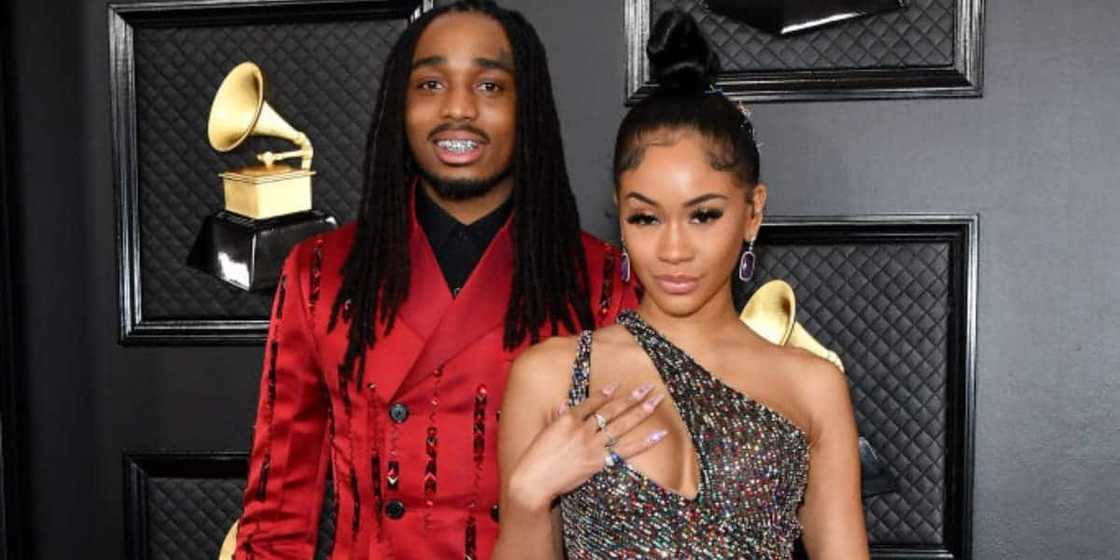 Rapper Quavo surprises girlfriend Saweetie with Bentley to celebrate Christmas (videos)