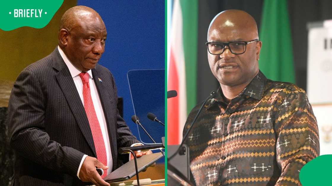President Cyril Ramaphosa conveyed his condolences after the death of Nathi Mthethwa