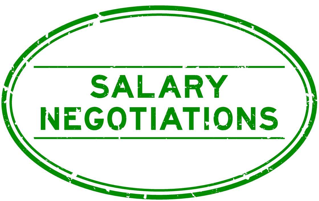 Expected salary negotiation stamp