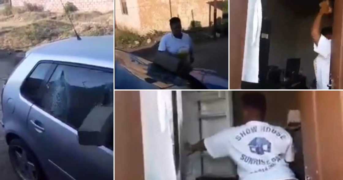 Lady Smashes Bae's Polo, TV and Fridge, Mzansi Reacts: "Unzima Mjolo" Lady Smashes Bae's Polo, TV and Fridge, Mzansi Reacts: "Unzima Mjolo"