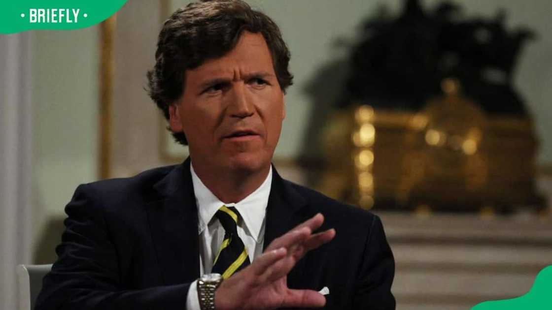 Tucker Carlson during an interview with Russia's President Vladimir Putin at the Kremlin in Moscow Photo by Gavriil Grigorov Tucker Carlson during an interview with Russia's President Vladimir Putin at the Kremlin in Moscow Photo by Gavriil Grigorov