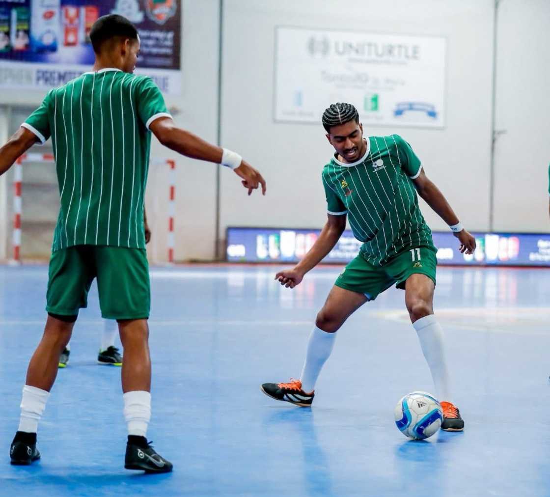 South Africa's indoor soccer team lost to Zambia twice South Africa's indoor soccer team lost to Zambia twice