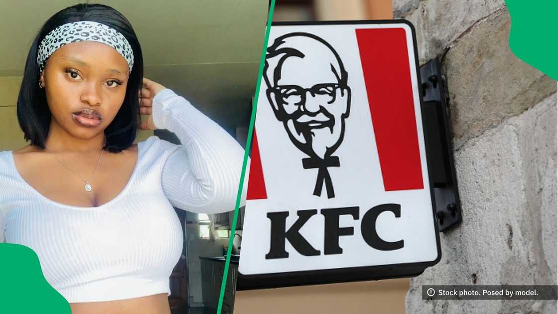 A TikTok video shows a woman unveiling how to order the KFC R2 streetwise deal.