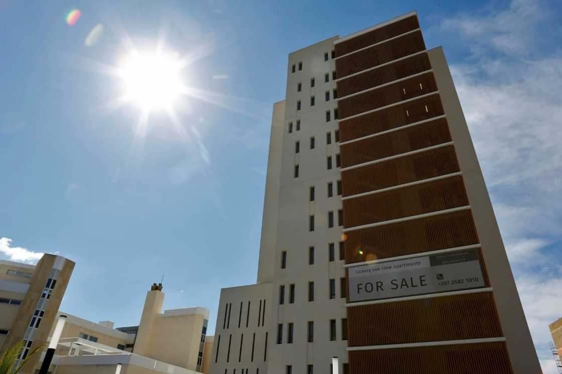 An apartment building in Limassol, which has long been a magnet for Russian speakers