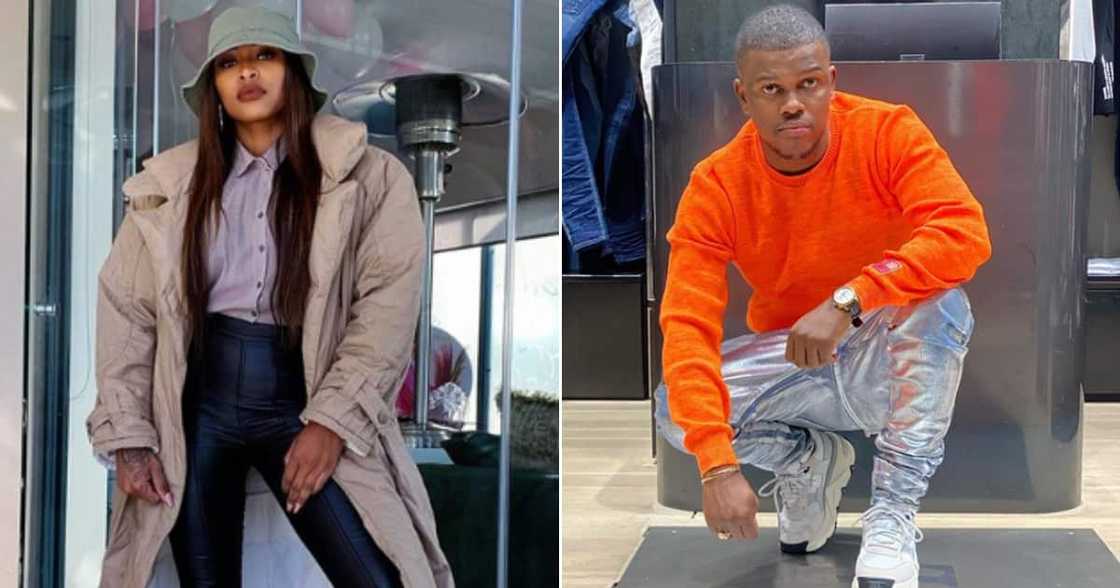 DJ Zinhle and Black Motion's Murdah Bongz caught being all cute DJ Zinhle and Black Motion's Murdah Bongz caught being all cute