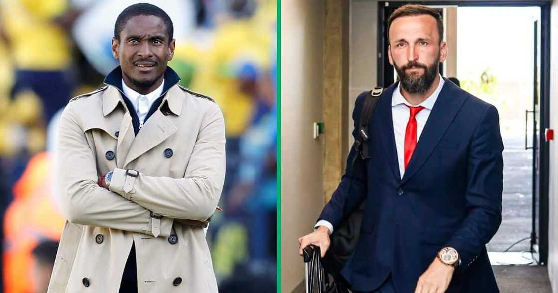 Rhulani Mokwena and Sead Ramovic Rhulani Mokwena and Sead Ramovic