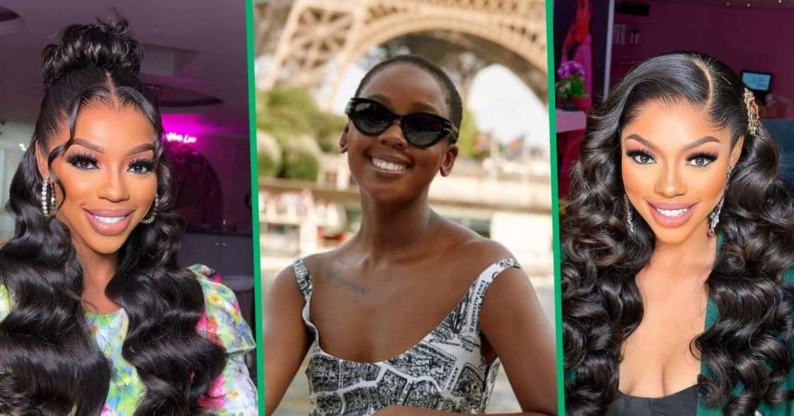 Khosi Thwala arrived at Thuso Mbedu's L'Oreal ambassadorship launch in sponsored Porsche. Khosi Thwala arrived at Thuso Mbedu's L'Oreal ambassadorship launch in sponsored Porsche.