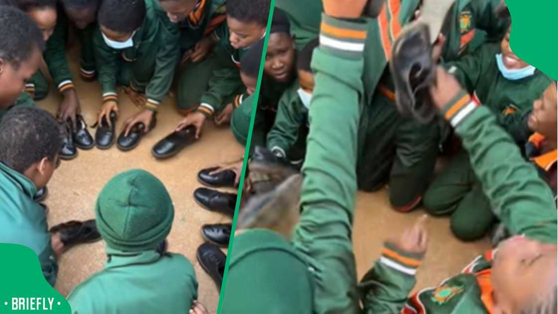 A TikTok from Zebediela showed kids swapping shoes, amusing many parents while raising some worries A TikTok from Zebediela showed kids swapping shoes, amusing many parents while raising some worries