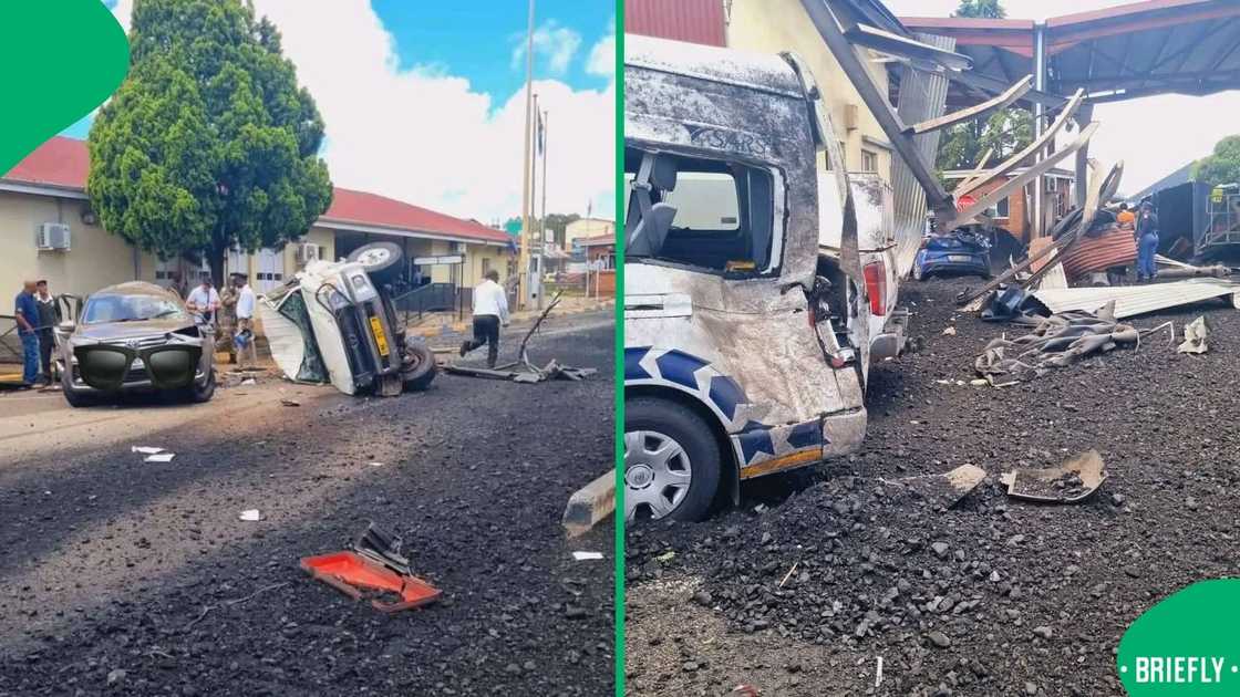 Three people were injured following a crash at the Oshoek border post.