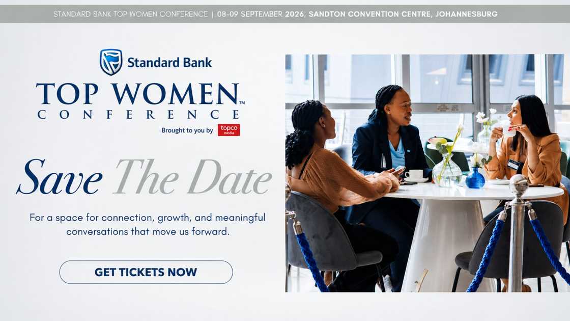 Standard Bank Top Women Conference 2026 returns on 8–9 September at Sandton Convention Centre. A space for connection, growth and women shaping Africa’s future. Image Supplied.