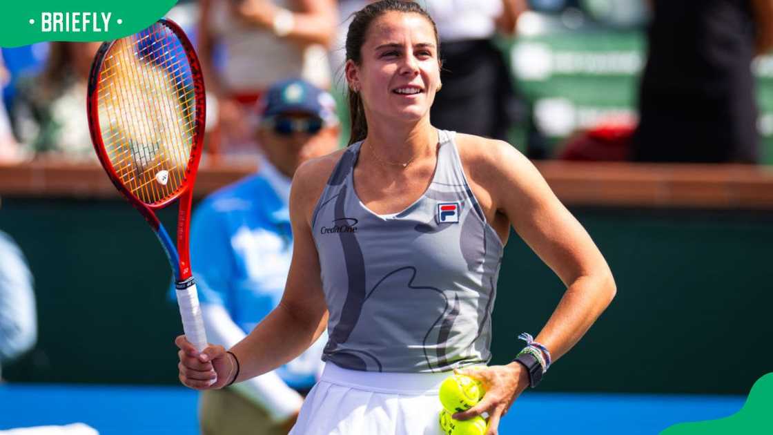 Emma Navarro during day 11 of the BNP Paribas Open at Indian Wells Tennis Garden in 2024 Emma Navarro during day 11 of the BNP Paribas Open at Indian Wells Tennis Garden in 2024