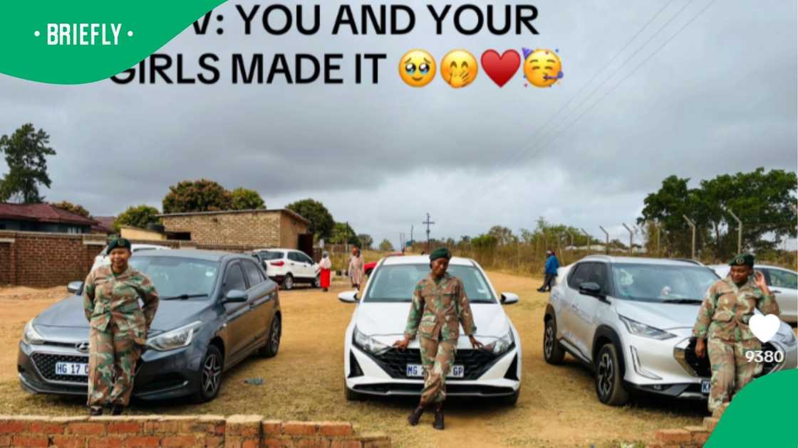 A social media clip celebrating women in military clothing and their sleek vehicles gave Mzansi something to talk about online