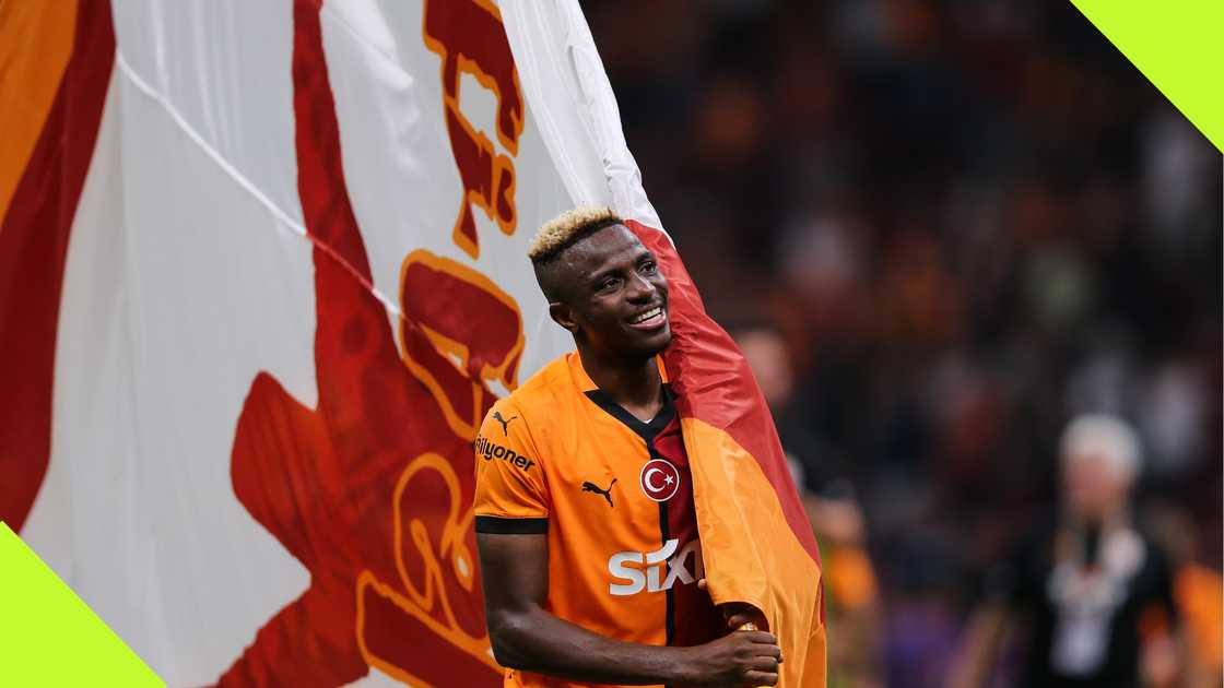 Victor Osimhen celebrates in Galatsaray Victor Osimhen celebrates in Galatsaray