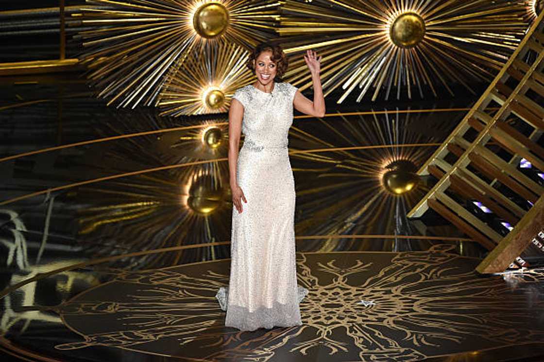 Stacey Dash speaks onstage during the 88th Annual Academy Awards at the Dolby Theatre. Stacey Dash speaks onstage during the 88th Annual Academy Awards at the Dolby Theatre.