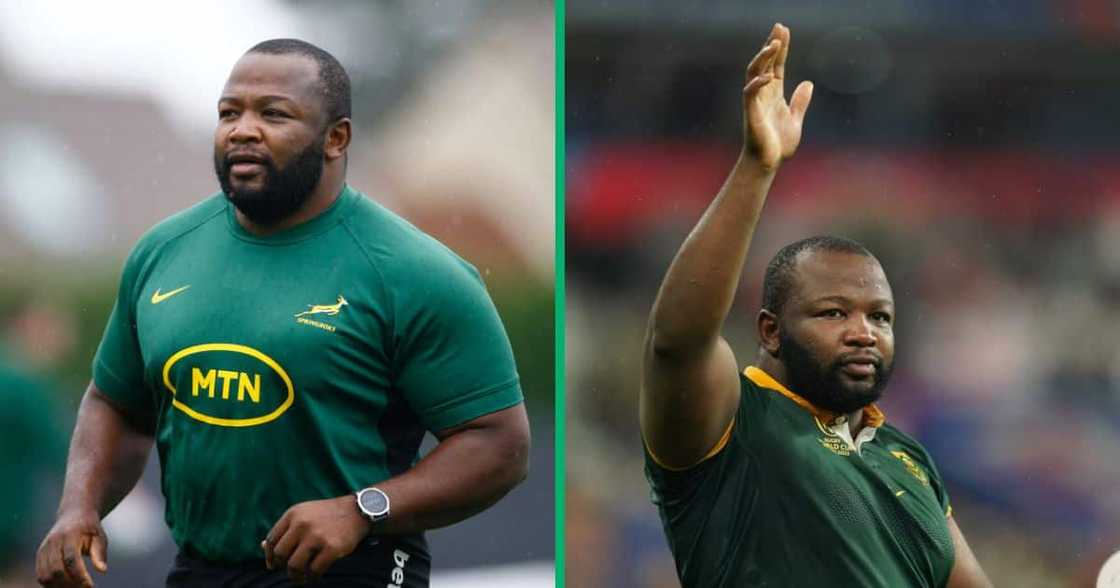 Springboks plaer Ox Nche was awarded the highest accolade in Thaba Nchu, his hometown Springboks plaer Ox Nche was awarded the highest accolade in Thaba Nchu, his hometown