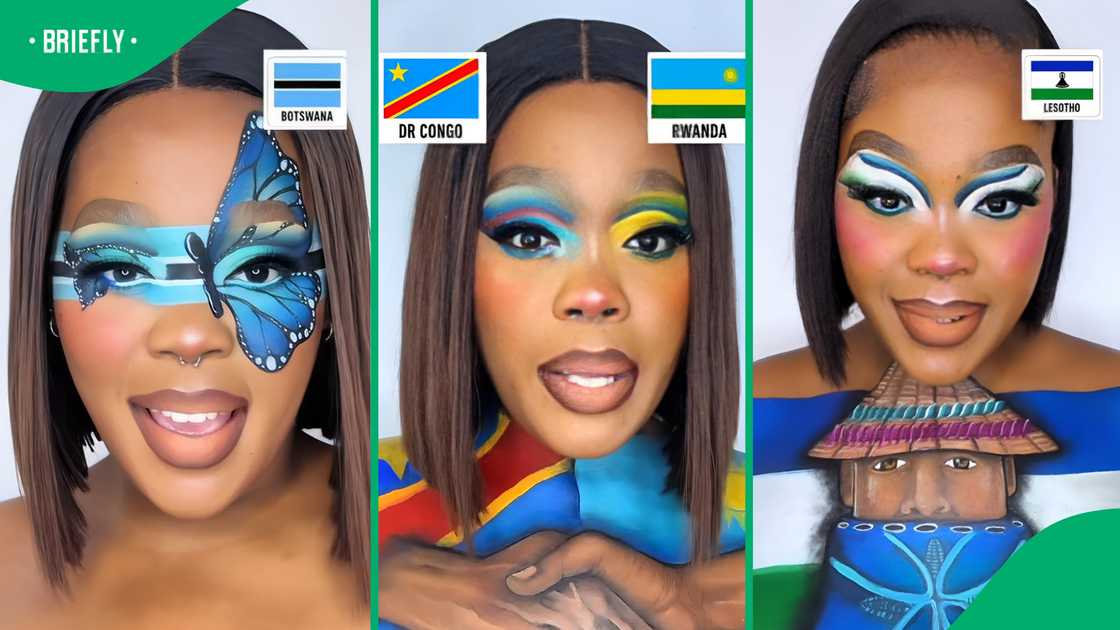 SA woman recreates 39 African countries through makeup SA woman recreates 39 African countries through makeup