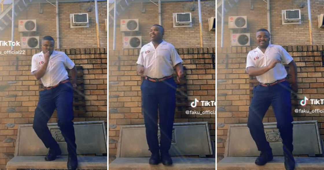 TikTok user Buyile Faku dancing TikTok user Buyile Faku dancing