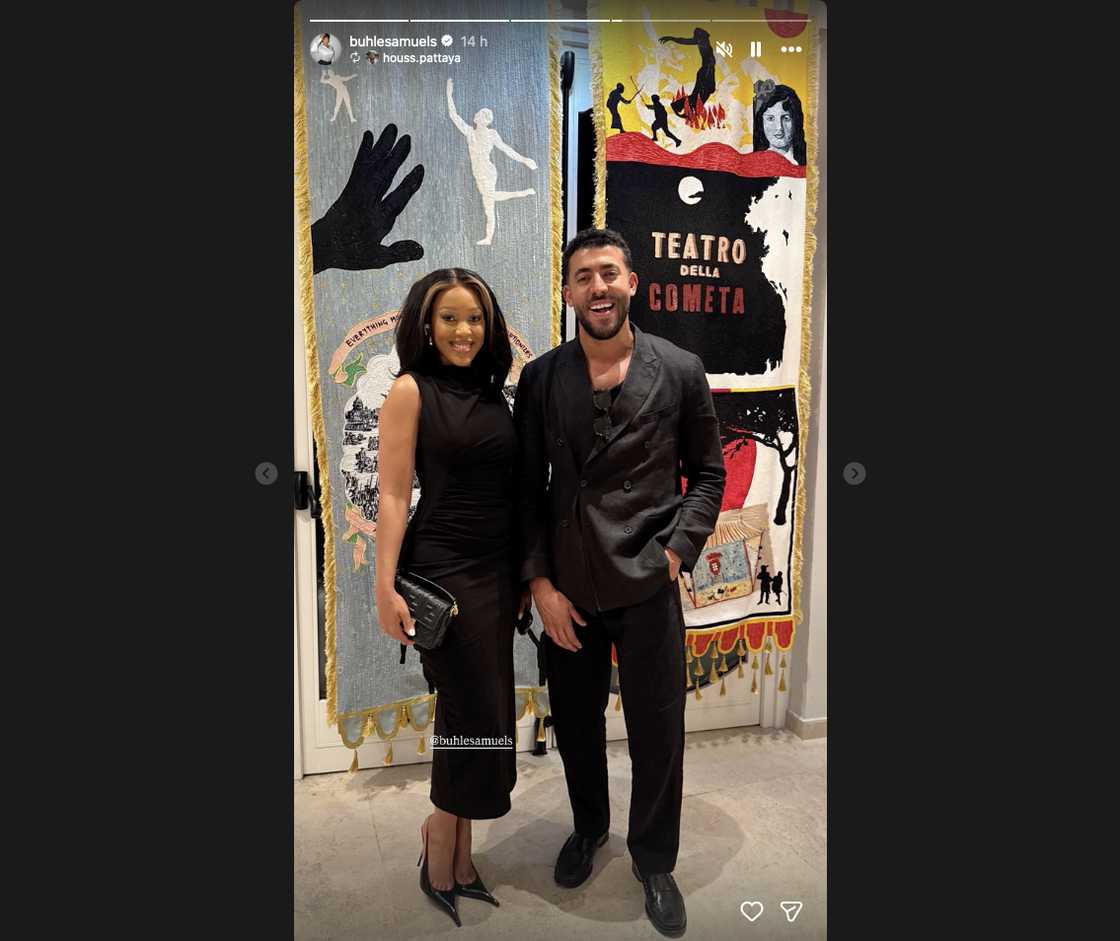 Buhle Samuels shared her first social media posts Buhle Samuels shared her first social media posts