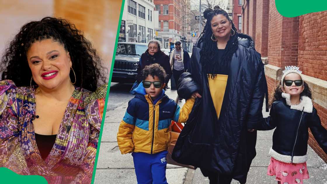 Michelle Buteau's twins, Otis and Hazel van der Most