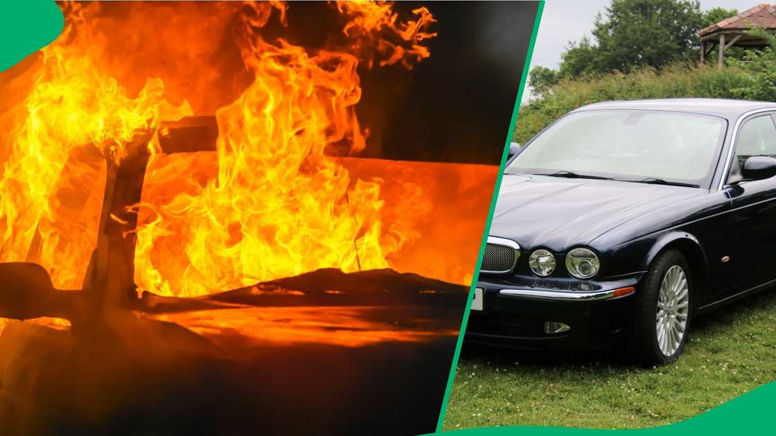 Jaguar owner finds car burnt to crisp after mechanic orders him to leave, return with wires Jaguar owner finds car burnt to crisp after mechanic orders him to leave, return with wires