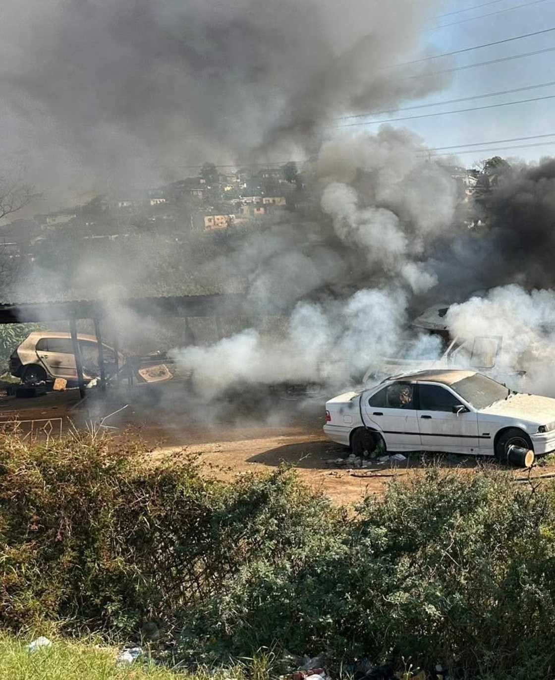 A panel beater in Durban accidentally destroyed his customers' cars