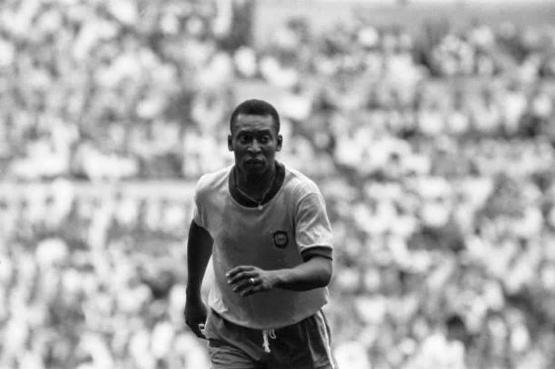 Pelé in against Czechoslovakia on June 3, 1970