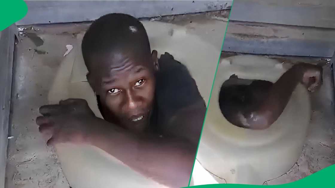 Thief stuck in toilet Thief stuck in toilet