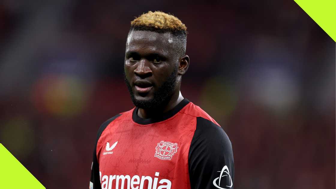 Victor Boniface in action for Bayer Leverkusen Victor Boniface in action for Bayer Leverkusen