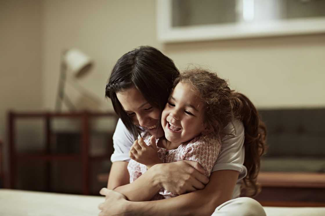Stock picture of a mom and her kid Stock picture of a mom and her kid