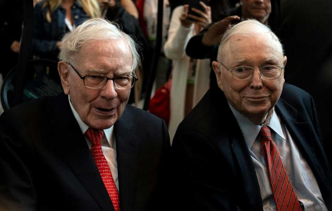 Charlie Munger (R) passed away at the age of 99, Berkshire Hathaway said Charlie Munger (R) passed away at the age of 99, Berkshire Hathaway said