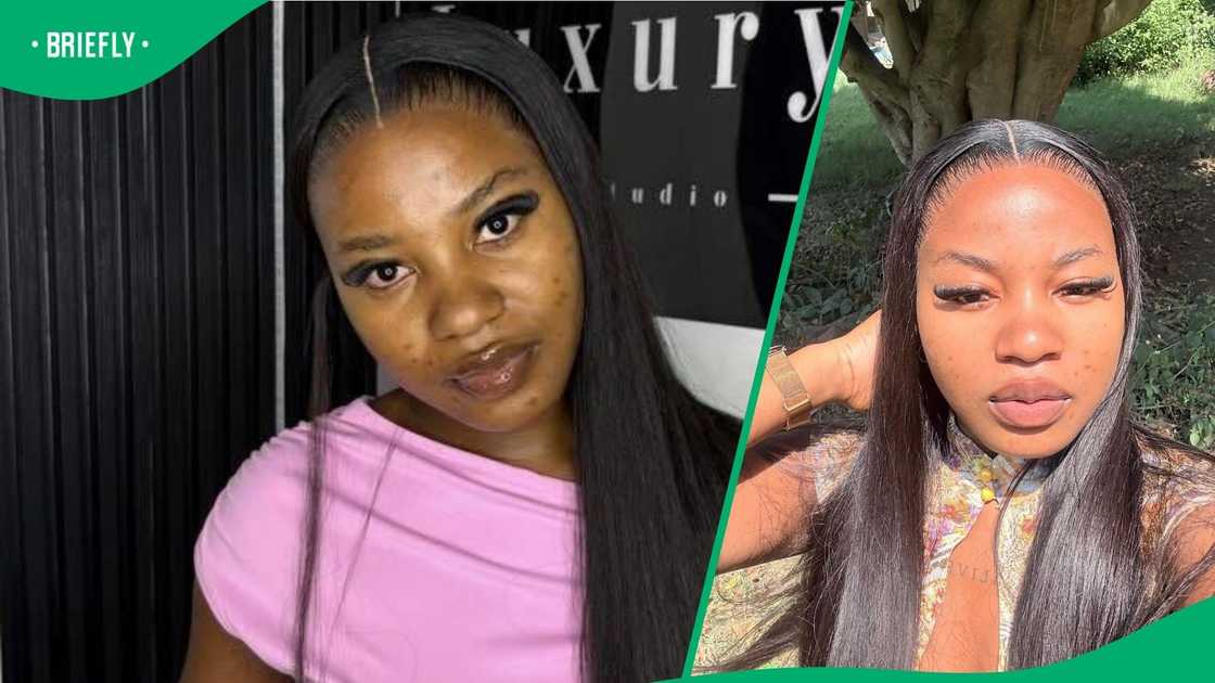 A young South African woman posed for a picture on Facebook. A young South African woman posed for a picture on Facebook.