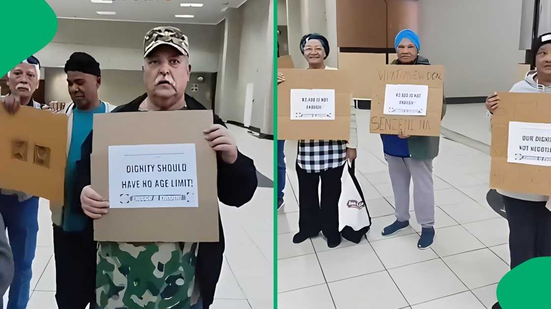 The senior citizens currently receive R2,400, an amount which barely gets them through the month