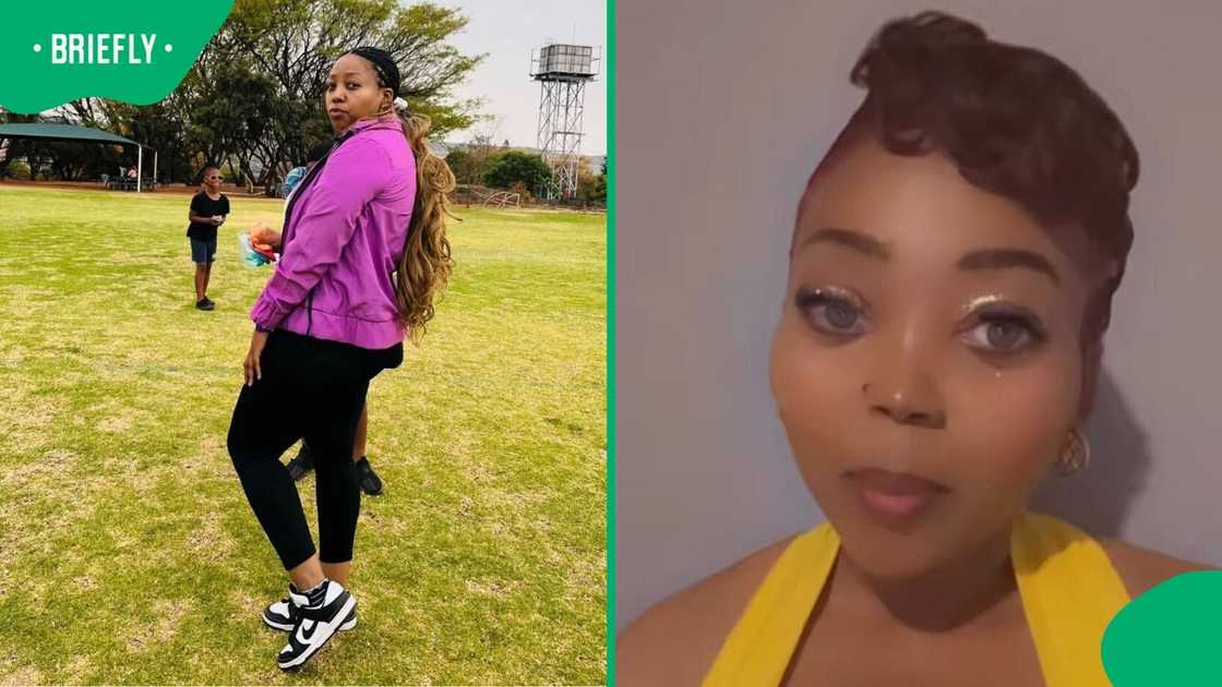 A woman who showcased the Mr Price handbag posed in a TikTok video.