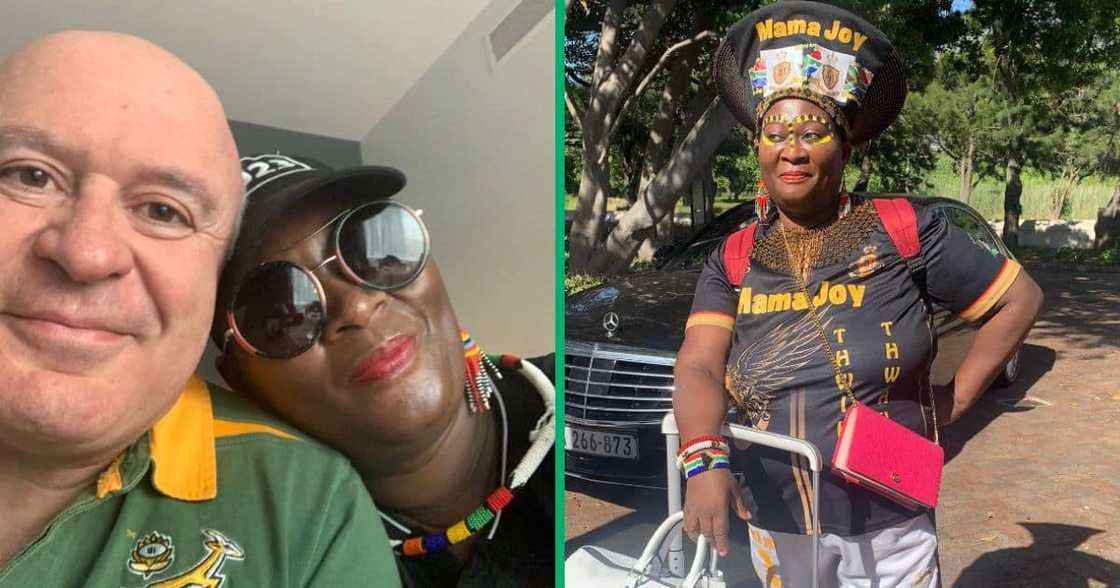 Mama Joy and her boyfriend Mama Joy and her boyfriend