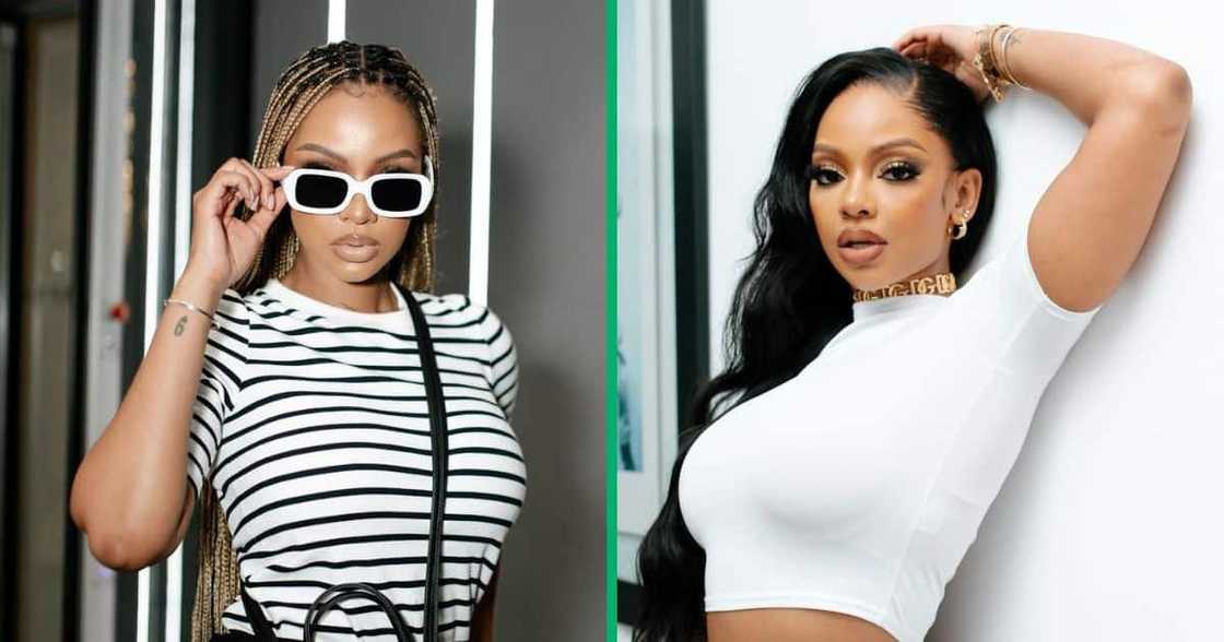 Mihlali Ndamase showed off her hourglass figure Mihlali Ndamase showed off her hourglass figure