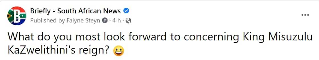 A question was asked on Facebook A question was asked on Facebook