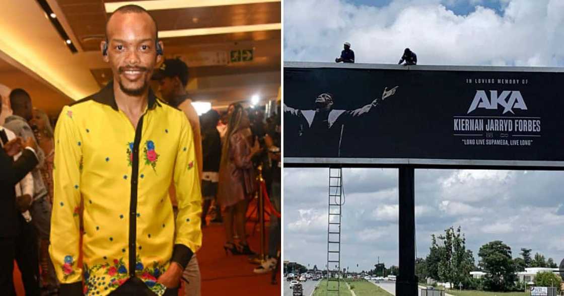 Nota Baloyi and AKA's billboard