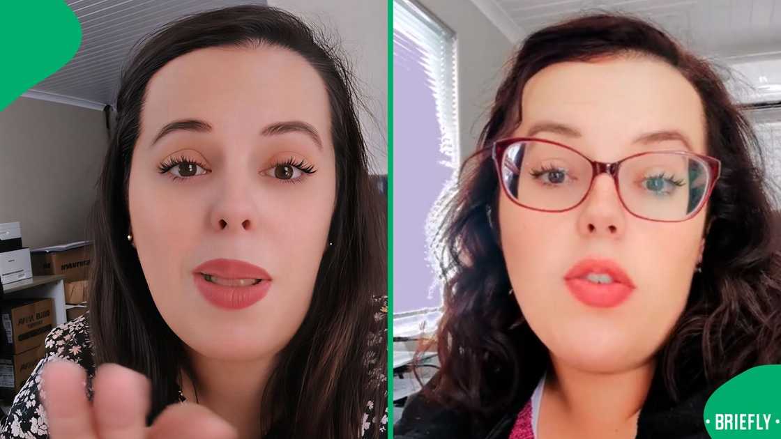 His mother filmed the moment as he confidently repeated his funny warning about luggage protection