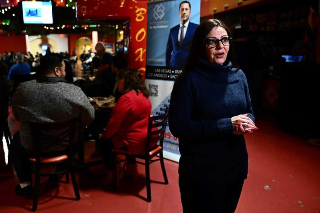 Businesswoman Laura Bolado, who owns an advertising agency in Las Vegas, says she has not yet decided who she will vote for Businesswoman Laura Bolado, who owns an advertising agency in Las Vegas, says she has not yet decided who she will vote for