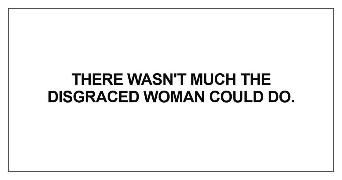 There wasn't much the disgraced