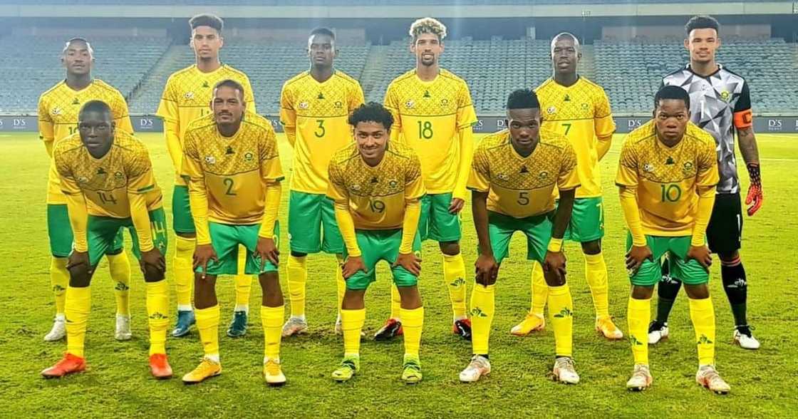 Mzansi has praised the Bafana that beat Uganda 3-2 on Thursday evening at Orlando Stadium. Image: @BafanaBafana/Twitter